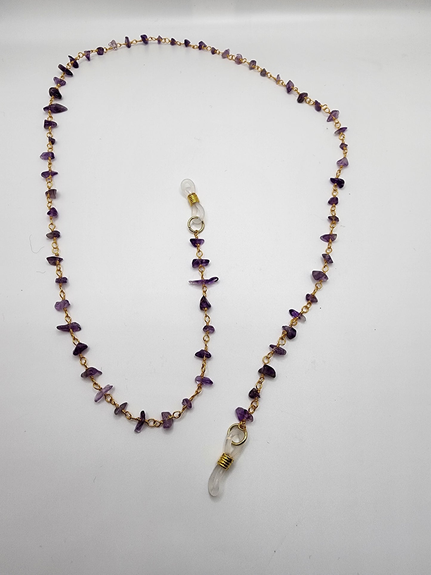 Amethyst eyeglass Chain💜