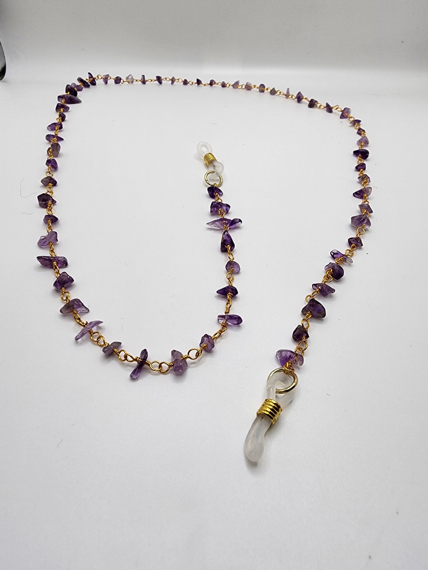 Amethyst eyeglass Chain💜