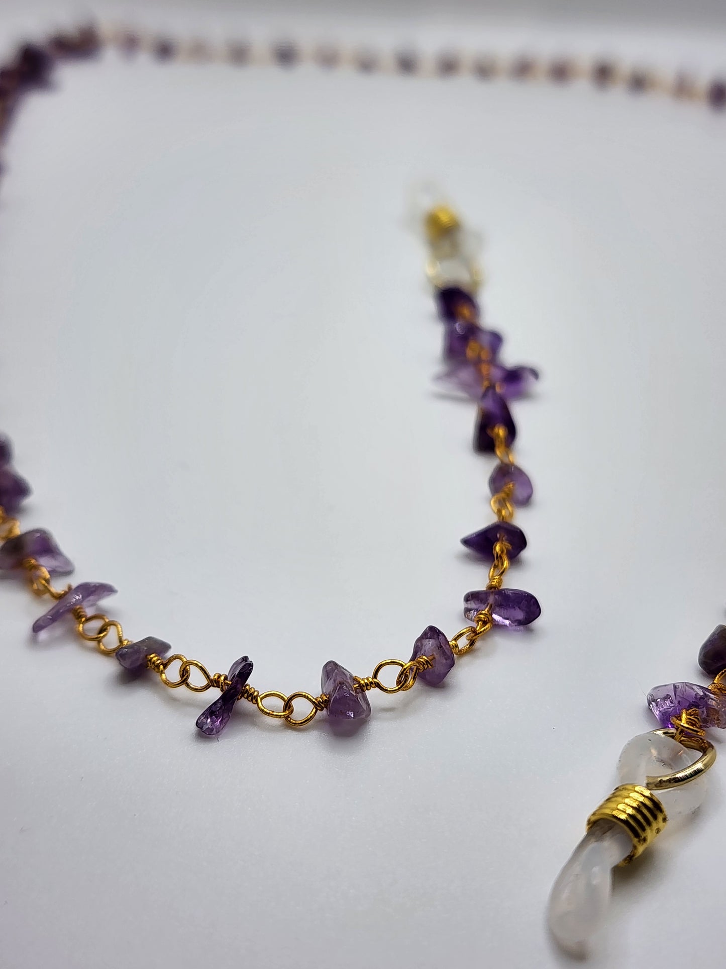 Amethyst eyeglass Chain💜