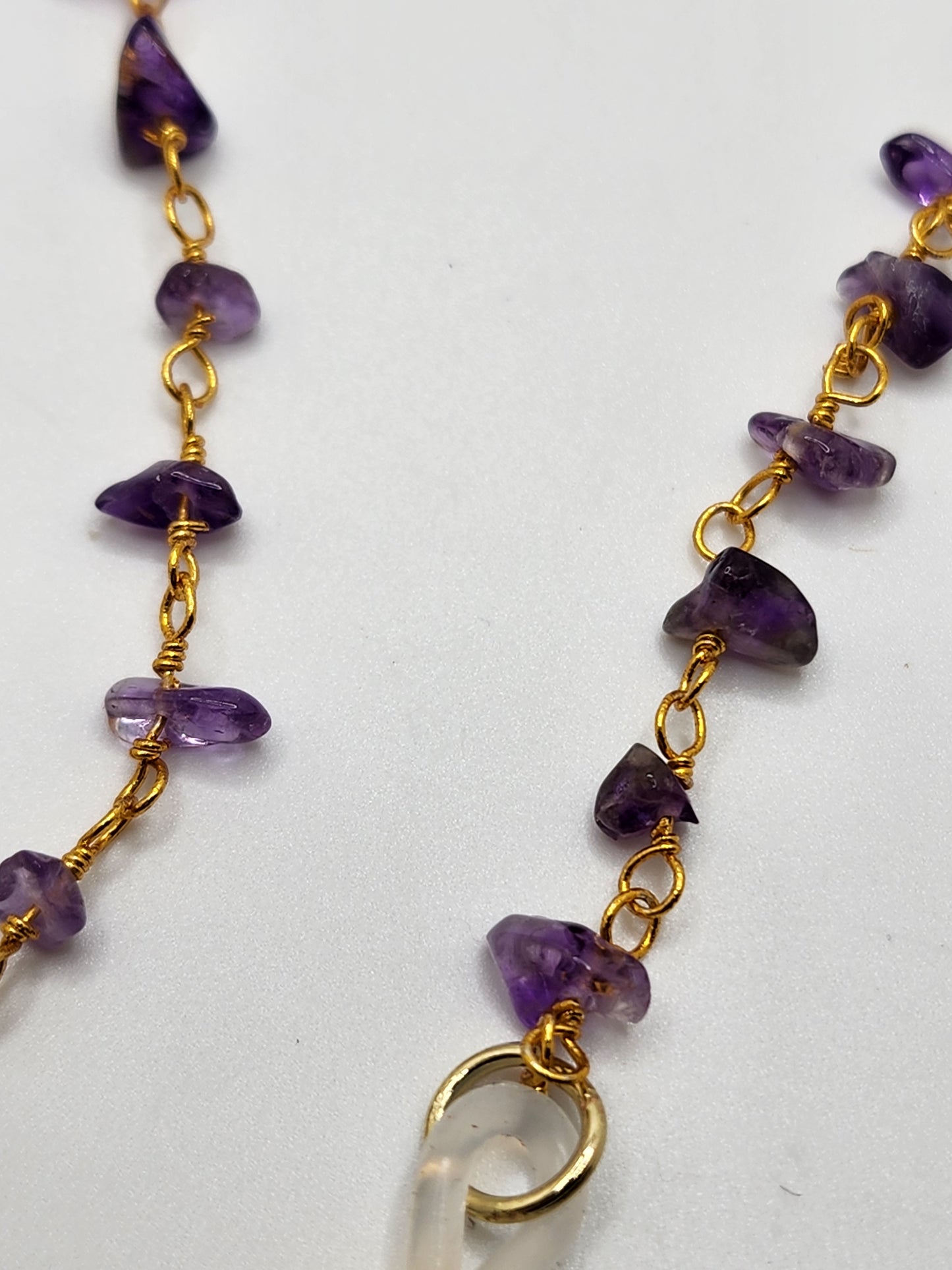 Amethyst eyeglass Chain💜