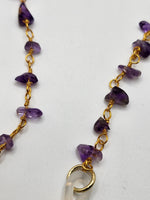 Amethyst eyeglass Chain💜