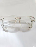 Invisible eyeglasses viewed from top